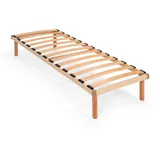 Coemo Bettgestell mit Lattenrost Pyxis Massivholz Buche 100x200 cm