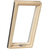 Dachfenster 66 x 118 cm, Holz, Kiefer, Farbe außen Anthrazit, Schwingflügel, Profil Slim Pine, 2-fach Verglasung, individuell konfigurierbar