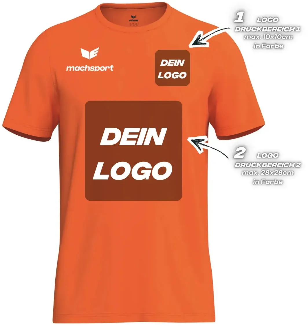 Erima Herrenlaufshirt Intro Funktionsteamshirt, orange - L