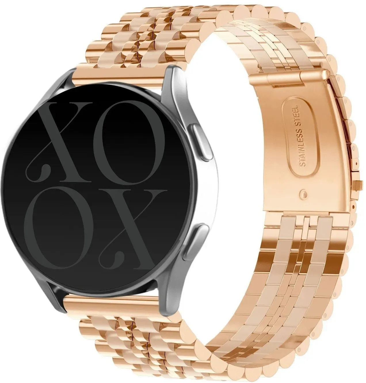 xoxo Wildhearts Xiaomi Watch S1 (Active) Armband Stahl für Xiaomi Watch S1  - Wildhearts Roségold - Butterfly-Verschluss