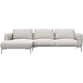 Livetastic Eckcouch Webstoff 5-Sitzer Dunkelgrau