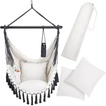 DETEX Hängesessel Boho Stil Creme