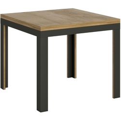 Itamoby Klapptisch 90x90/180 cm Libra Line Eiche Natur Anthrazit Gestell