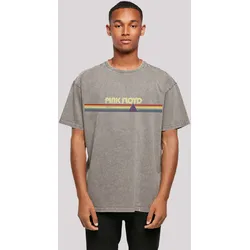 T-Shirt F4NT4STIC "Pink Floyd Oversize T-Shirt", Herren, Gr. 4XL, grau (asphalt), Obermaterial: 100% Baumwolle, casual, oversize, Rundhals, Kurzarm ohne Bündchen, Shirts, Print