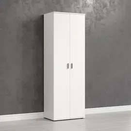 trendteam Mehrzweckschrank 60 x 176 x 35 cm 2-türig / weiß