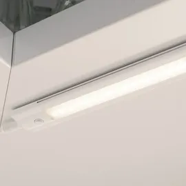 ledscom.de LED Unterbau-Leuchte SIRIS weiß matt, flach, je 50cm, je 531lm, warm-weiß, 3er Set