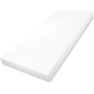 Amazinggirl Schaumstoff Babymatratze Reisebett Matratze 140 x 70 x 9 cm Reisematratze für Babybett Schaumstoffmatratze Kindermatratze - Weiß