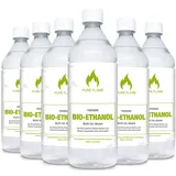 PURE FLAME Bioethanol 96,6% 30 x 1L Flaschen zum handlichen Gebrauch – Reinheit, Qualität, Sicherheit - nachhaltige Herstellung - Made in Germany