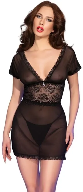CHILIROSE  CR 4830 Babydoll Schwarz S