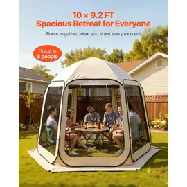Vevor Pop up Zelt 3304,8x280,4 cm Beige