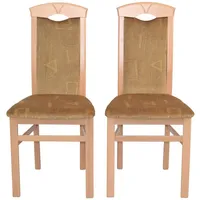 Moebel-direkt-online moebel direkt online Esszimmerstuhl (2 Stück) Massivholzstuhl Buche/beige
