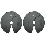 Micro Gainz Hantel fraktionelle 1,1 kg Hantelscheibe, ideal für Mikrobelastung, (Farbe wählen), 2-teilige fraktionelle Hantelscheiben, entworfen für Hanteltraining, hergestellt in den USA (schwarz)