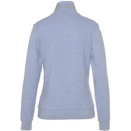 bench. loungewear Sweatjacke Damen hellblau meliert Gr.36/38