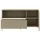 Set One by Musterring Reno Lowboard 137 cm Braun/Glas Holzwerkstoff