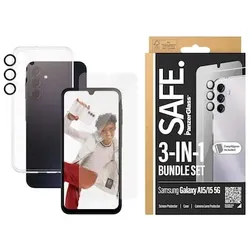 PanzerGlass SAFE 3-in-1 Schutz Set Samsung Galaxy für Samsung Galaxy A15/A15 5G