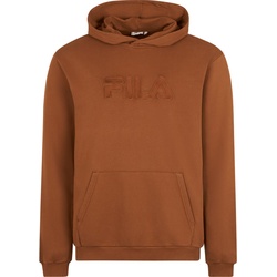 FILA Herren Hoodie BISCHKEK - Sweatshirt, Sweater, Kapuze, Langarm, Logo Braun S