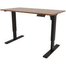 BISLEY E-StarterTech elektrisch höhenverstellbarer Schreibtisch 160x80 cm in walnuss - Elektrischer Tisch höhenverstellbar mit Memory-Funktion