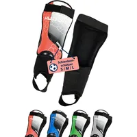 Hudora Schienbeinschützer mit Knöchelschutz, rot, Gr. L