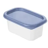 Rotho Domino 4 x 0,2 l blau Frischhaltedose Kühlschrankdose
