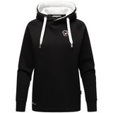 Marikoo Kapuzenpullover Airii warmer Pullover im Oversize Look schwarz M (38)
