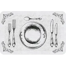 d-c-fix D-c-table® Tischset Rio Couvert 44 x 29 cm, weiß Tischset