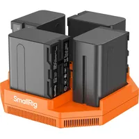 SmallRig NP-F970 4-Channel Camera Battery Charger & 4-Battery Kit