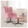 vidaXL Relaxsessel mit Hocker 72 x 71 x 70 cm Rosa