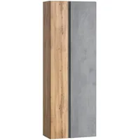 Held Hochschrank Varese ca. 65x180 cm Hellgrau/Eiche