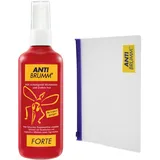 Anti Brumm Forte Reisebundle, Pumpspray 150 ml+Flugbeutel: Insekten-Repellent für effektiven Schutz gegen Mücken und Zecken, Mückenspray mit DEET