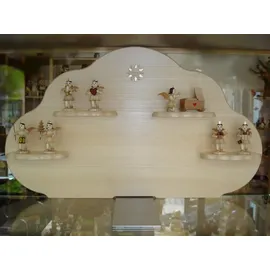 BLANK Wolkenrückwand für 3+4 Etagenwolke, natur