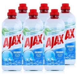 AJAX Ajax Allzweckreiniger Reine Frische 1 Liter – Bodenreiniger (6er Pack) Allzweckreiniger