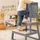 BABY VIVO Lernturm aus Holz mit Tafel grau