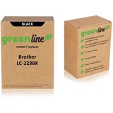 greenline ersetzt Brother LC-223BKXL Tintenpatrone, schwarz