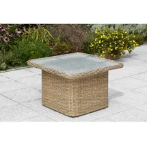 Merxx Duplex Gartentisch 72 x 72 x 45/64 cm beige