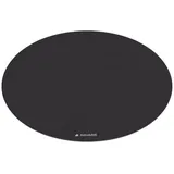 Navaris Yogamatte rund rutschfest groß - 120cm Yoga Matte extra groß - 0,6cm dick - Fitnessmatte für Männer und Frauen - Sportmatte Gymnastikmatte - schwarz