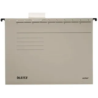 LEITZ Hängemappe ALPHA, A4, grau, seitlich offen, Karton: 275g