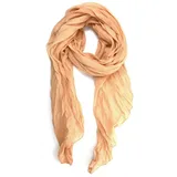 COLLEZIONE ALESSANDRO Italienischer Schal " Unitoo " in camel | Gr.: onesize