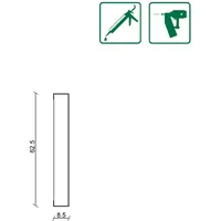 FN Neuhofer Neuhofer Wandleistenset Shaker Style 118 cm x