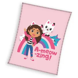 OEM Kinderdecke Überwurf 130x160 Gabi Katzenhaus