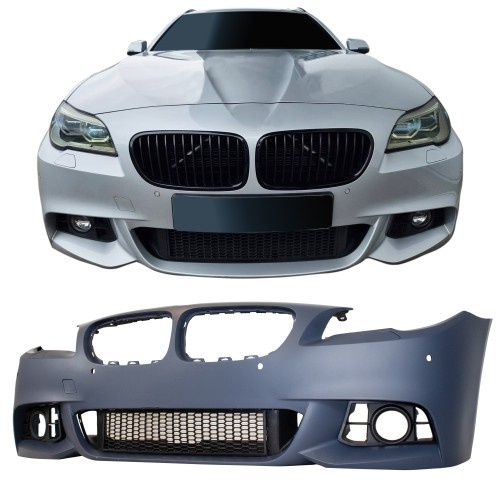 FrontstoÃstange im Sport-Design mit SRA und PDC-Bohrungen passend für F10 F11 LCI passend für BMW 5er F10 Limousine LCi  und F11 Touring LCi Baujahr 2013 - 2017