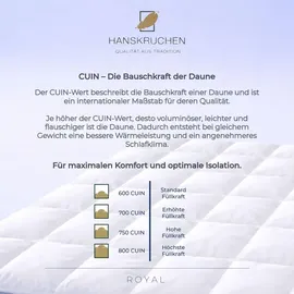 HANSKRUCHEN Hanskruchen, Royal (860 g, Daune, 135 x 200 cm