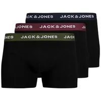 JACK & JONES Boxer JACARON SOLID TRUNKS 3 PACK Black/PU