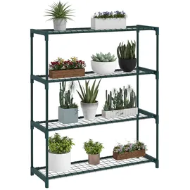 Outsunny Blumenständer Stahl, 89L x 28B x 107H cm