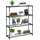 Outsunny Blumenständer Stahl, 89L x 28B x 107H cm