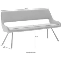MCA Furniture Sitzbank Bayonne Braun 155 x 50 x 50 cm