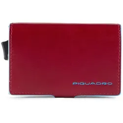 Piquadro Blue Square Kreditkartenetui RFID Leder 7 cm rot