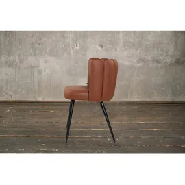 KAWOLA Stuhl JADA Esszimmerstuhl Leder cognac