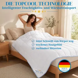 procave TopCool Sommerbettdecke 200x240 cm, atmungsaktiv & kühlend
