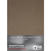 dormabell Premium Jersey-Spannbetttuch cappuccino - 120x200 bis 130x220 cm (bis 24 cm Matratzenhöhe)