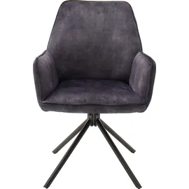 MCA Furniture Esszimmerstuhl »Ottawa mit Armlehne«, (Set), 2 St., Vintage Veloursoptik mit Keder, Stuhl belastbar bis 120 Kg